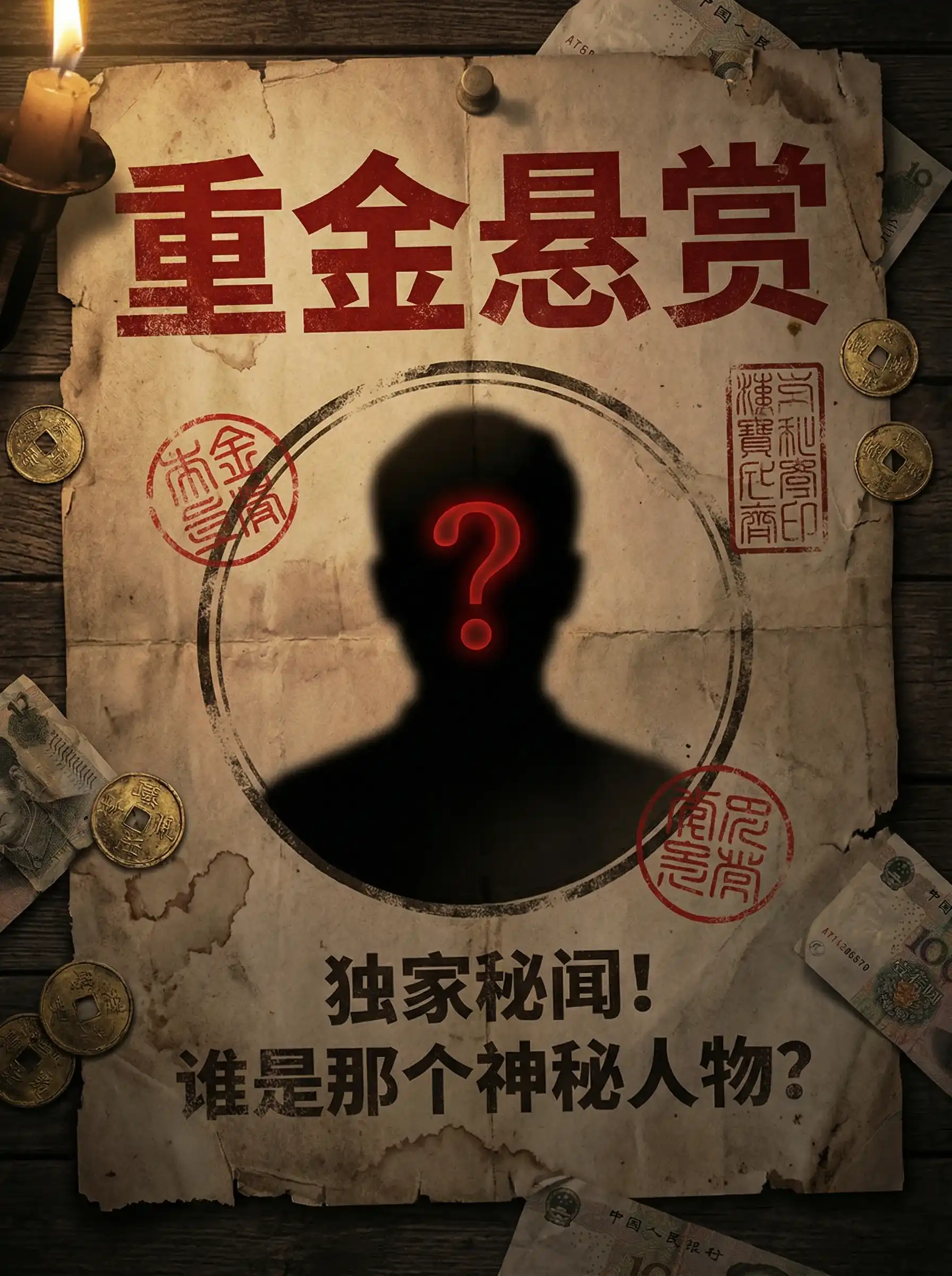 亿佰娱乐 - 重金悬赏线索征集令
